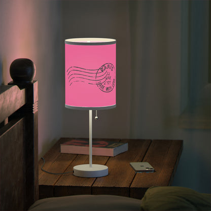 Pink Paris Inspired Lamp on a Stand, US|CA plug