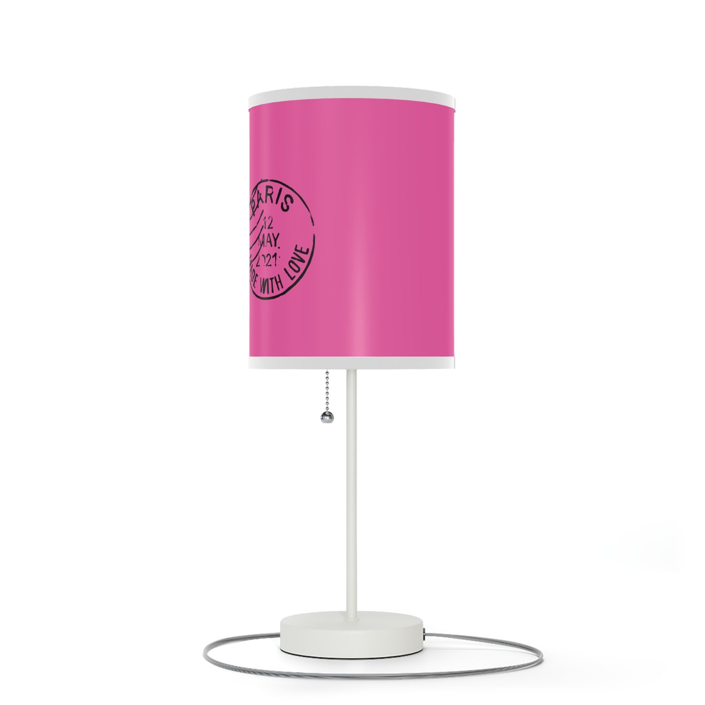 Pink Paris Inspired Lamp on a Stand, US|CA plug