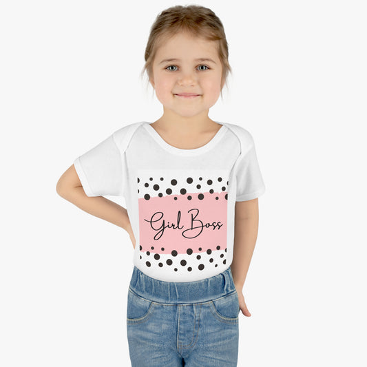 Girl Boss Infant Baby Rib Bodysuit