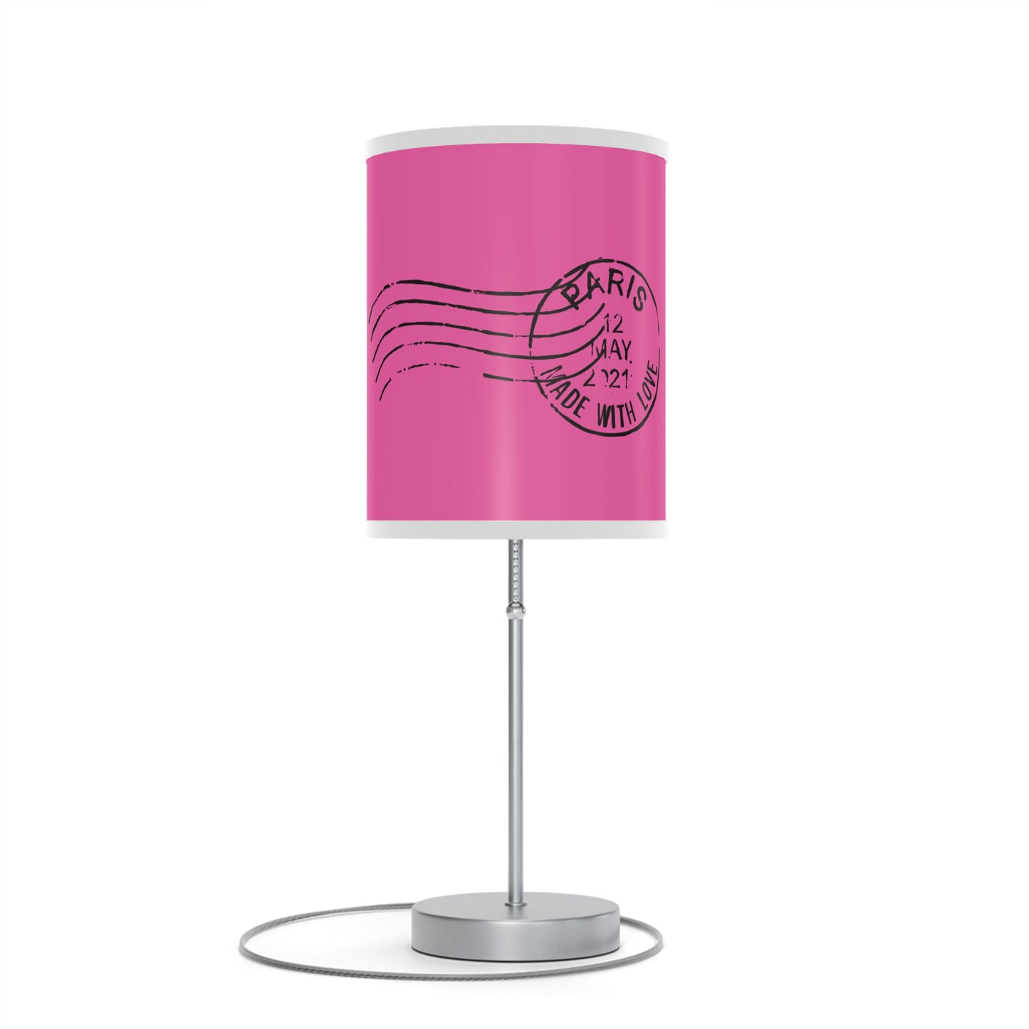 Pink Paris Inspired Lamp on a Stand, US|CA plug