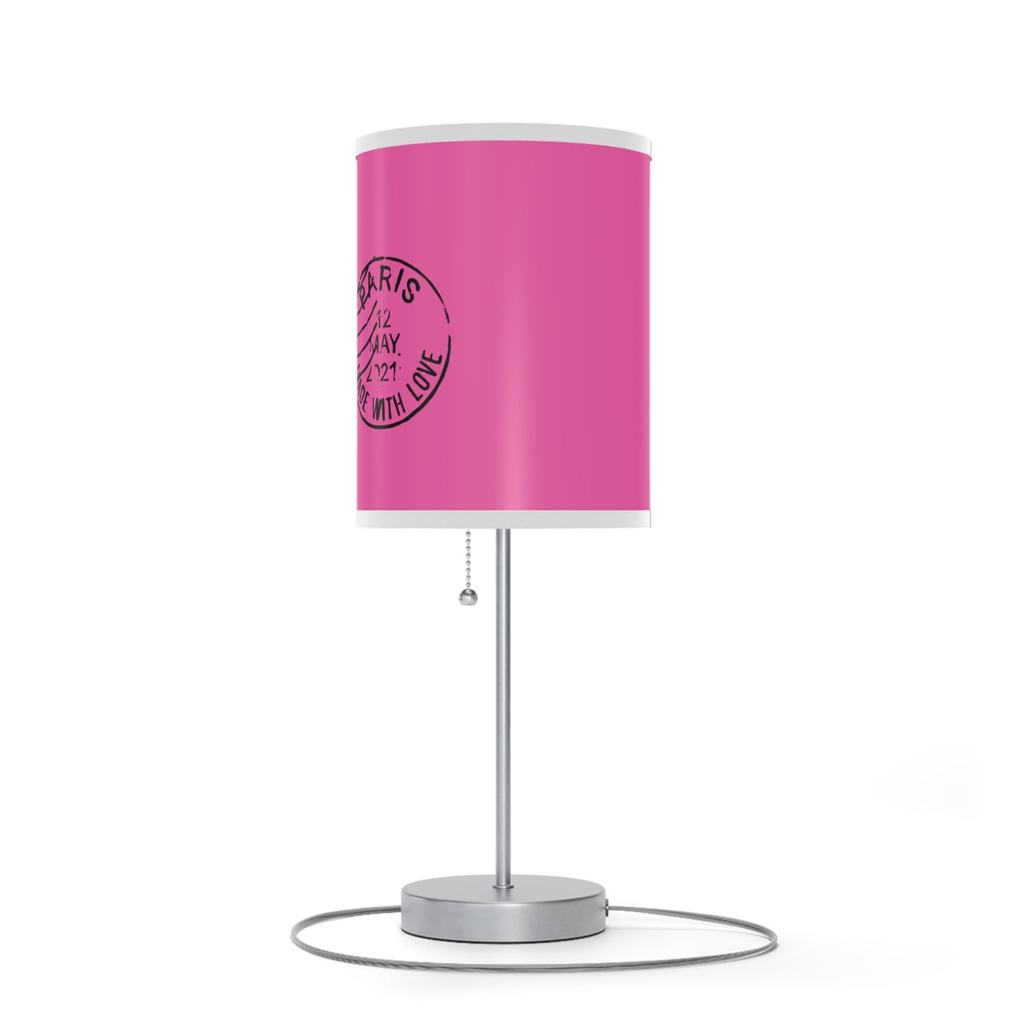 Pink Paris Inspired Lamp on a Stand, US|CA plug