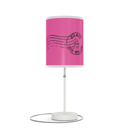 Pink Paris Inspired Lamp on a Stand, US|CA plug