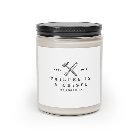 "Failure is a Chisel" Inspirational Scented Candle, 9oz